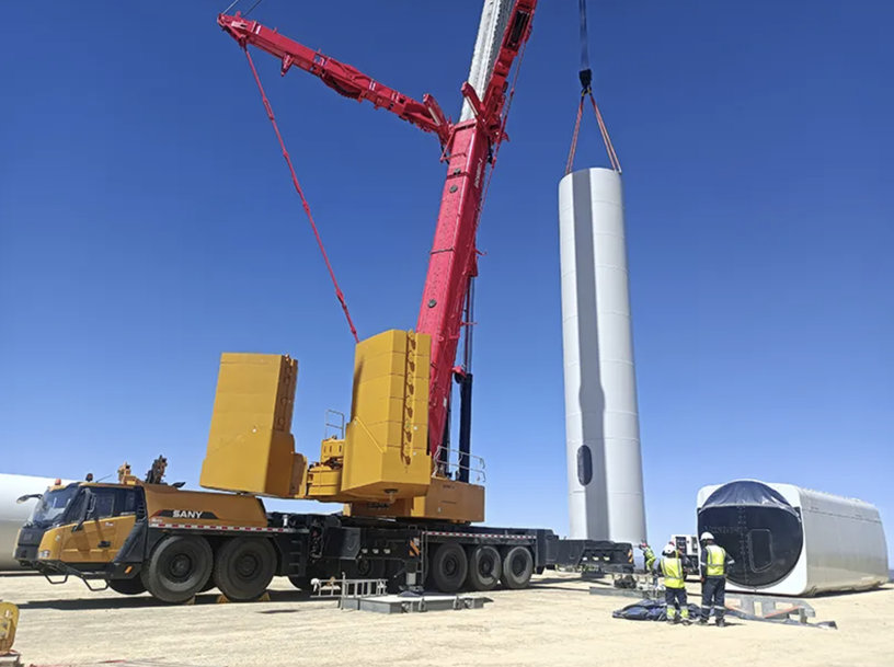 HARNESSING THE WIND: SANY SAC6000T7'S INAUGURAL LIFT IN SOUTH AFRICA